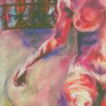 "Sanguine Drift"
by Michelle Heyden
chalk pastel
18" x 12"