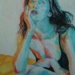 "Sunset Skin"
by Michelle Heyden
chalk pastel
18" x24"